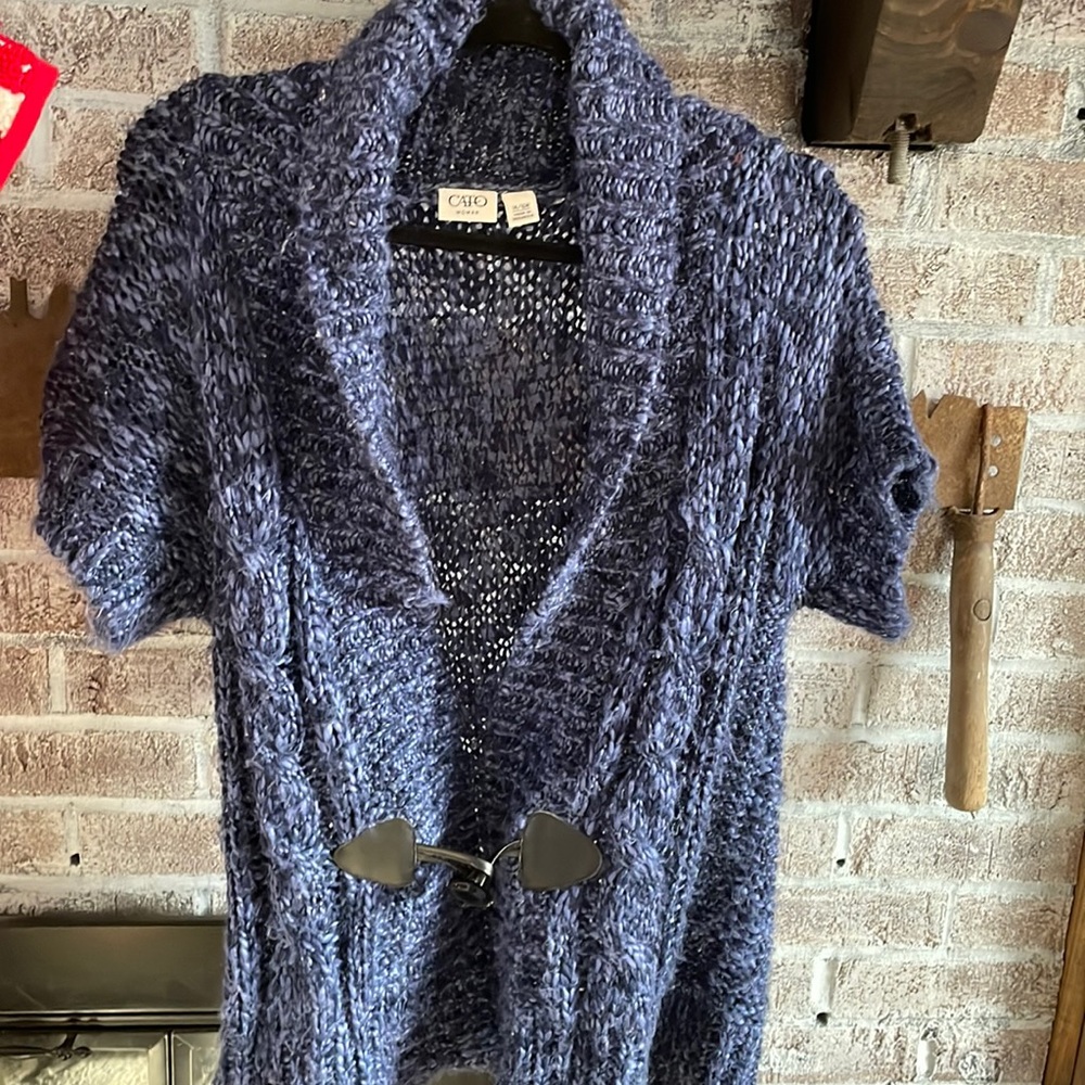Blue Cato knit coverup